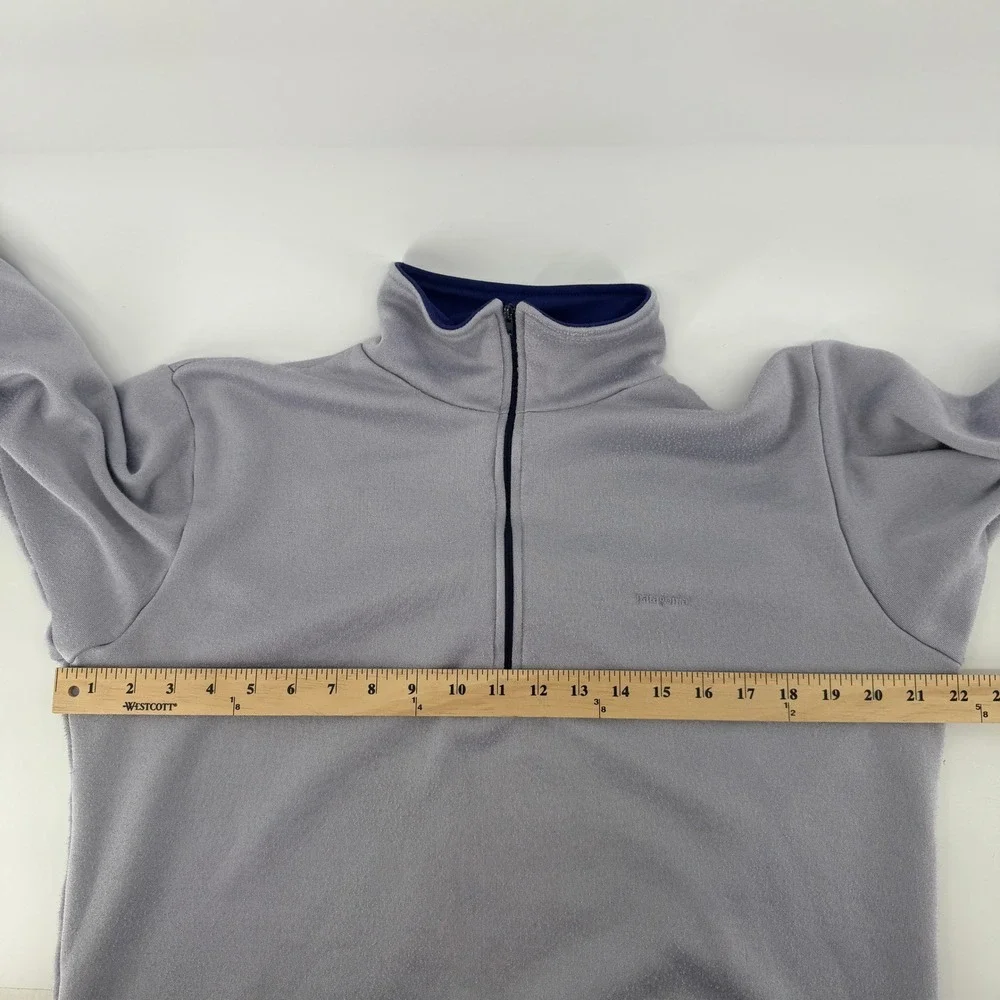 Vintage Patagonia Capilene Quarter Zip Pullover Mens Large Grey Made in USA